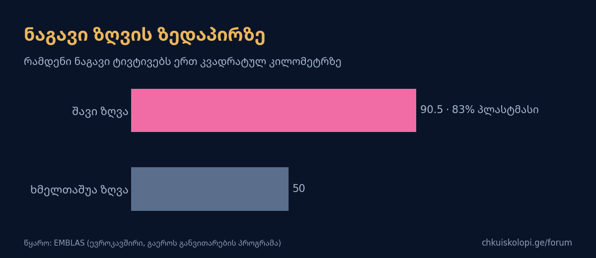 ნაგავი ზღვის ზედაპირზე